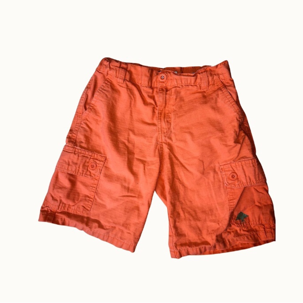 Orange Cargo Sporty Adjustable Boys Shorts‎ Size 10